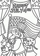 Coloring July Pages 4th Fourth Freedom Kids Printables Printable Color Sheets Happy Let Wuppsy Animal Big Choose Board Excellent Getcolorings sketch template