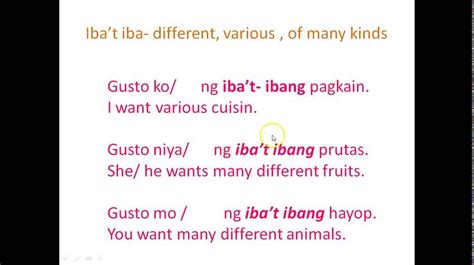 tagalog vocabulary