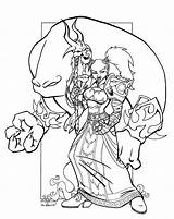 Coloring Warcraft Pages Orc Wow Warlock Deviantart Getdrawings Getcolorings Color sketch template