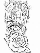 Forearm Realtattoos Angels Chest Tatuagens Tatuagem Tatts sketch template