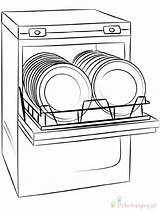 Dishwasher Lave Vaisselle Lavastoviglie Kuchnia Lavavajillas Whirlpool Kolorowanka Disegno Vedette Kolorowanki Dla Misti Arthur Colorare sketch template