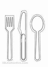 Montessori Cuillère Thanksgiving Seç Forks Spoons sketch template
