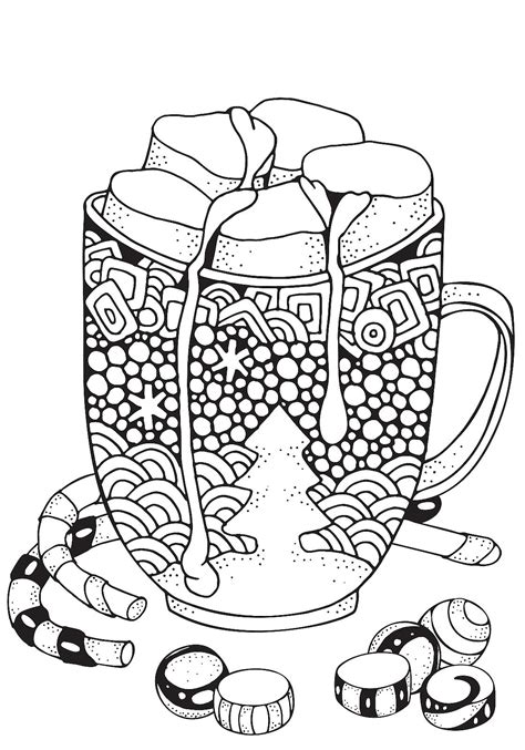 holiday coloring pages  adults image drawer