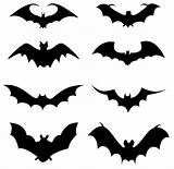 Bat Silhouette Clip Clipart Halloween Library sketch template