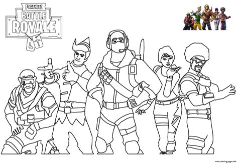 skins picture fortnite coloring page printable