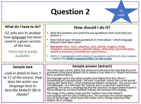 english aqa gcse exemplar answers paper  lang levels