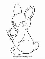 Easter Bunny Coloring Printable Cute Pages Rabbit Drawing Egg Print Eggs Bunnies Fun Drawings Colouring Easy Playboy Silhouette Baby Face sketch template