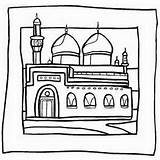 Pages Colouring Miraj Isra Coloring Islamic Related Posts Mosque Kids sketch template