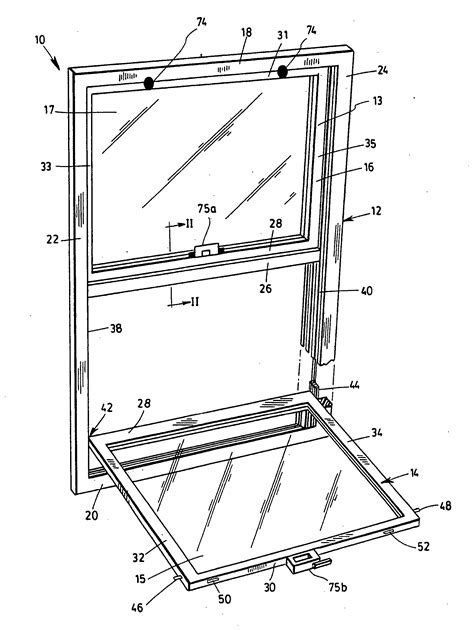 single hung window parts diagram