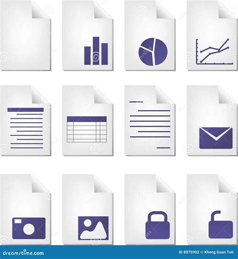 document types stock illustration image  graphic graph