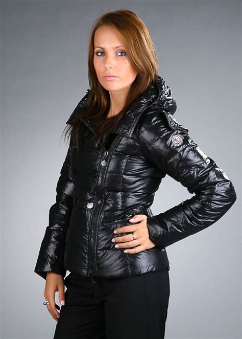 Black Hooded Moncler Down Jacket Down Jacket Womens