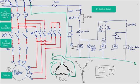 wiring diagram mccb motorized schneider laser light circuit