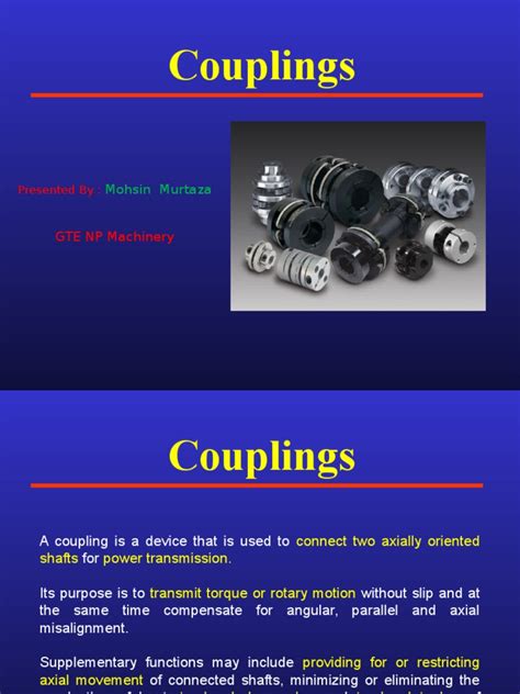 couplings  basic introduction   types  couplings rotation   fixed axis