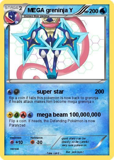 pokemon mega greninja  super star  pokemon card