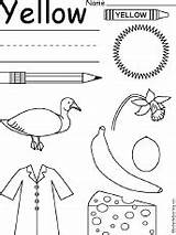 Yellow Color Worksheets Preschool Colors Word Worksheet Drawing Coloring Clipart Kids Things Pre Activities Enchantedlearning Pages Kindergarten Learning Tracing School sketch template