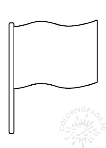 flag coloring page blank