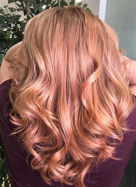 46 Sensational Peach Blonde Hair Color Shades For 2019