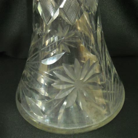 Reducedpristine Vintage Heavy Full Lead Crystal Cut Glass Etsy