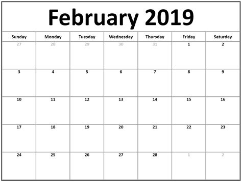blank calendar  february  february february floral
