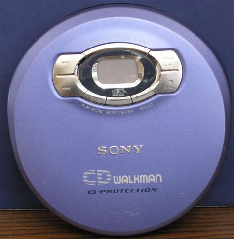 sold sony discman  ej personal cd walkman player blue cd  compatible  vintage