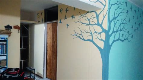 pin de ramiro villalpando en decoración de árbol en pared pared arboles