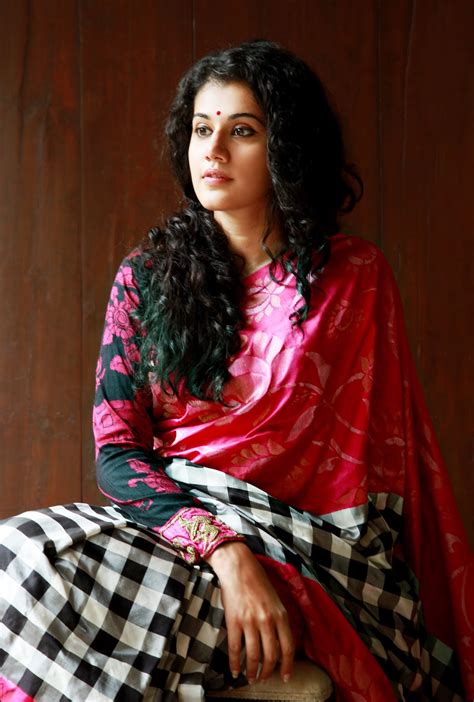 taapsee pannu hot photo shoot in saree ~ fashion and style