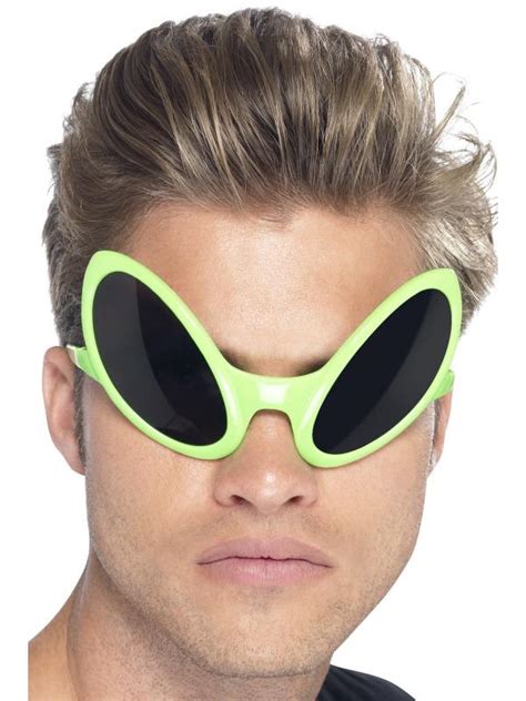 adult alien eye green fancy dress shades ufo sunglasses bug eyes insect