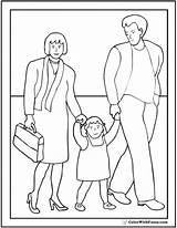 Father Daughter Family Coloring Mother Pages Fathers Drawing Dad Printable Color Go Colorwithfuzzy Print Getcolorings Walks Getdrawings sketch template