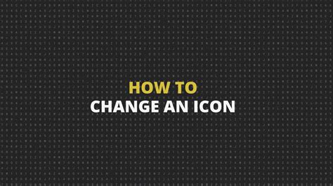 tutorial change  icon youtube