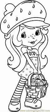 Strawberry Shortcake Coloring Strawberries Pages Coloringpages101 Characters sketch template