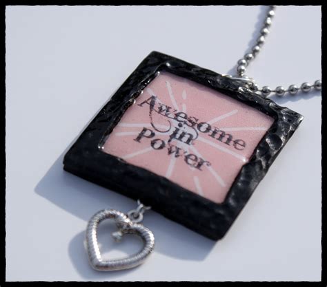 polymer clay day  awesome  power pendant