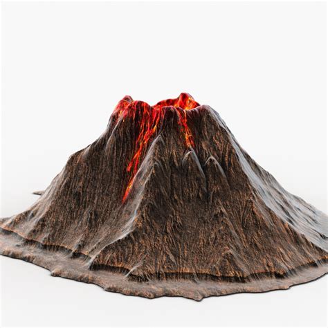 volcanoes mountains model