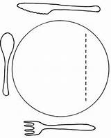 Silverware Cutlery sketch template