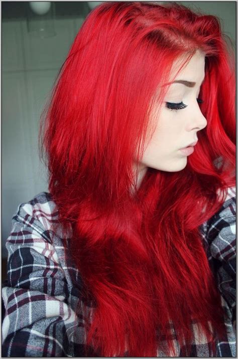 bright red hair dye  bleached hair  ideas  fit women haircuts  accessories