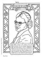 Coloring African Americans Book Slideshow Teachervision American Rosa Parks History sketch template