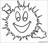 Sun Coloring Smiling Pages Smiley Printable Face Cliparts Kids Clipart Color Happy Kolorowanka Yellowstone Geyser National Park Supercoloring Funny Library sketch template