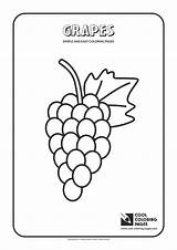 Coloring Grapes Simple Pages Easy Grape Template Preschool Cool Sheet Preschoolers Toddlers Letter sketch template