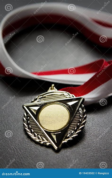 blank medal stock photo image  incentive golden gold
