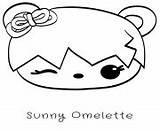 Coloring Pages Omelette Noms Num Sunny sketch template