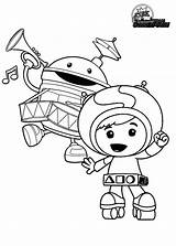 Umizoomi Coloring Geo Team Bot Pages Color Choose Board Printable sketch template