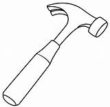 Hammer Coloring Pages Template Nails Kids Designlooter Drawings sketch template