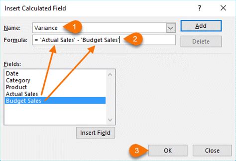 excel pivottable calculated fields   training hub