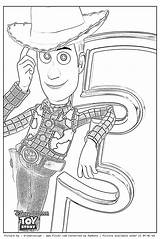 Coloring Toy Story Woody Pages Printable Disney Sherrif Buzz sketch template