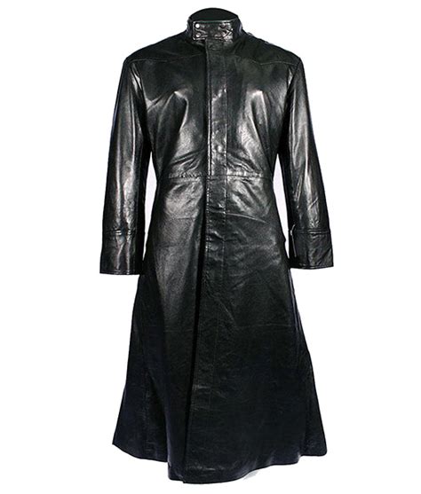 Matrix Trench Neo Keanu Reeves Leather Coat