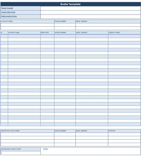 baseball roster  lineup template sign  sheets templates