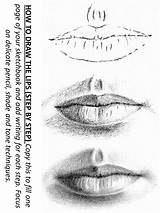 Drawing Lips Portrait Step Pencil Draw Drawings Mouth Worksheet Sketching Lip Pdf Mouths Sketches Tutorial 1046 Choose Board Shading Worksheets sketch template