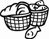 Coloring Loaves Fish Pages Wecoloringpage Popular Coloringhome sketch template