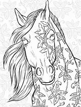 Horse Pages Coloring Colouring Adult Printable Horses Choose Board Paint sketch template