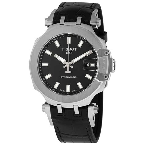 tissot tissot t race swissmatic automatic black dial watch t115 407