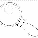 Lupa Magnifying Glass sketch template